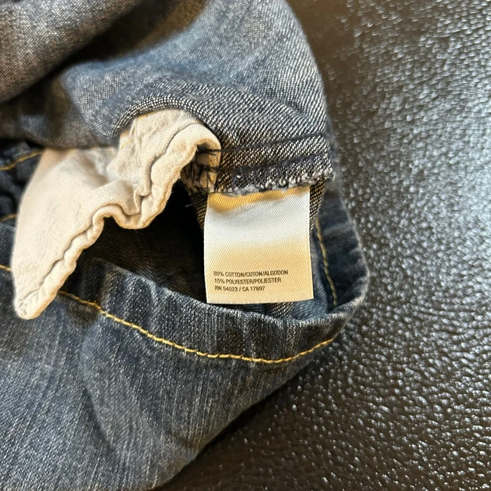 Old Navy Denim Jumper Dress Cute Pocket Detail Adjustable‎ Straps 12-18M